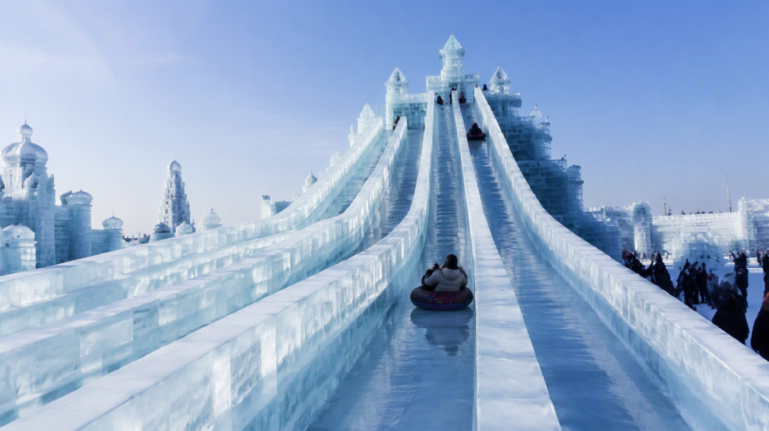 冰雪大世界超级冰滑梯