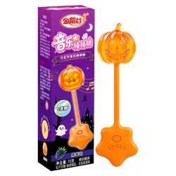 金稻谷 0蔗糖音乐棒棒糖果 15g 水果糖