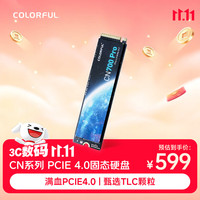 七彩虹 512G SSD固态硬盘 M.2接口(NVMe协议) CN700 PRO系列 PCIe 4.0 x4 TLC颗粒 读速可达6500Mb/s