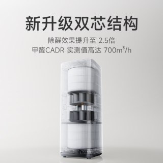 米家 小米米家空气净化器6双芯除菌甲醛宠物吸烟除异味高效家用净化机