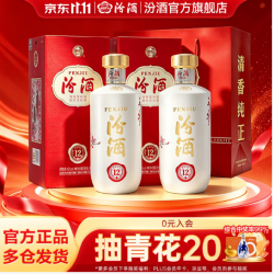 汾酒 匠心12 清香型白酒 送礼 宴请聚会白酒 42度 500mL 2瓶双瓶装