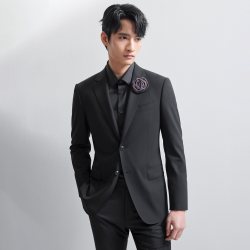 报喜鸟 新款男士商务正装订婚西服结婚西装上衣西裤男