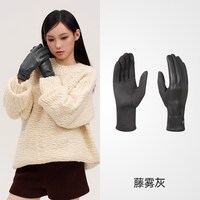 VVC 皮手套女秋冬季保暖加绒加厚户外骑行电动车防水防风寒可触屏