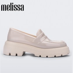 melissa 梅丽莎早秋新款女款厚底复古乐福鞋黑色单鞋33914
