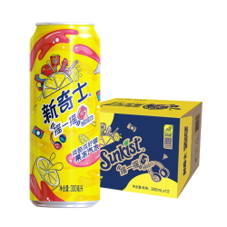 屈臣氏 新奇士爽酷咸柠檬果冻汽水清爽气泡水300ml*12罐