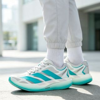 百亿补贴：阿迪达斯 正品adidas阿迪达斯男女ADIZERO EVO SL EXO运动训练跑步鞋LA6935