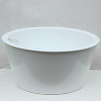 others 其他 陶花驿站 M1 树脂花盆 270直径27cm高13cm底20cm 白外盆+白内胆+棉绳