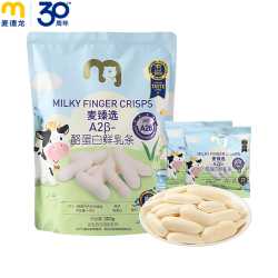 麦臻选 A2β酪蛋白鲜乳条奶棒干奶制品高蛋白300g