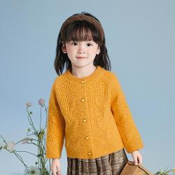 笛莎 婴幼女童26春儿童舒适时尚针织衫