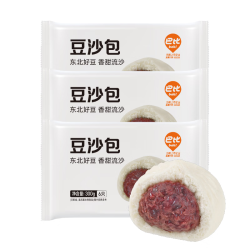 巴比 馒头红豆沙包300g*3袋