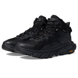 HOKA ONE ONE男鞋运动鞋中帮登山鞋减震户外探险越野跑鞋支撑稳定防滑徒步 Black/Raven 10