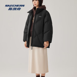 斯凯奇 短款羽绒服冬男女同款