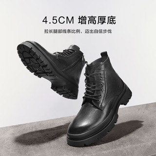 百丽 8CQ01DD3 加绒 棕色 44码 男靴