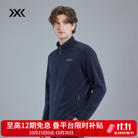 X-BIONIC XBIONIC艾德空气层全拉链夹克男外套上衣中间层休闲保暖透气舒适春秋新品 黑藏蓝 M