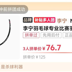 李宁 N65羽毛球线