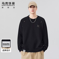 马克华菲 长袖t恤男款春秋季美式潮牌打底衫男士宽松休闲上衣服外套男装