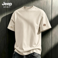 JEEP SPIRIT 吉普男士短袖t恤夏季官方正品半袖男款潮牌纯棉舒适美式上衣男
