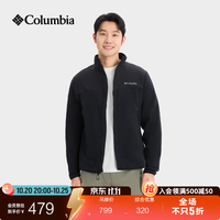 哥伦比亚 户外26春夏新品男子穿行系列运动运动抓绒衣AE3727 010 黑色 M (175/96A)