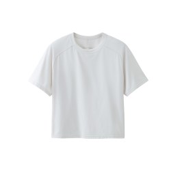 无印良品 MUJI 女式 短袖茧形T恤上衣打底衫女款内搭夏季女装