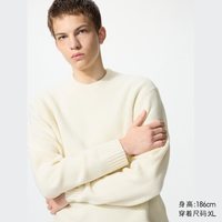 souffle yarn舒芙蕾圆领针织衫/长袖优衣库男女装毛衣毛衫479235