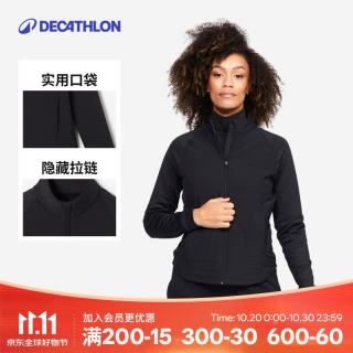 迪卡侬 运动夹克棉外套女运动服秋冬上衣棉服棉袄4907824