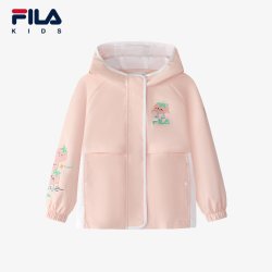 斐乐 童装儿童外套2025年春季新款运动服女小童可爱休闲上衣潮