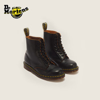 Dr.Martens 马丁（马汀博士 Dr.Martens）Vintage 1460英产春季经典舒适百搭黑色中帮马丁靴城市轻户外 黑色 38