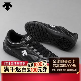 迪桑特 Kinetic 男女同款舒适百搭生活运动跆拳道休闲鞋黑色 42