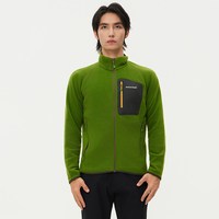 mont·bell Montbell日本冬季户外超轻保暖抓绒衣男款开衫外套立领