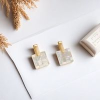 XIYOOMI 高级感轻奢贝壳蝶贝耳钉 气质时髦百搭耳环S925银针小众通勤耳饰 贝壳耳钉