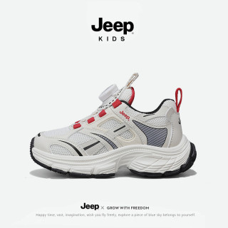 Jeep 童鞋儿童鞋子男童运动鞋软底户外跑步鞋秋季休闲老爹鞋女童鞋