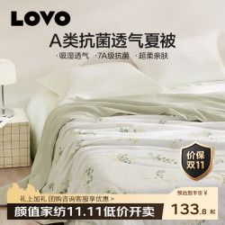 乐蜗家纺 罗莱家纺 A类抗菌夏被 可机洗七星超柔空调被子被芯学生单双人 A类抗菌可机洗夏被