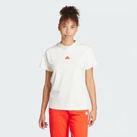 阿迪达斯 outlets logo印花休闲圆领套头短袖运动T恤女款