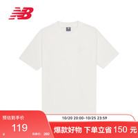 new balance T恤男款秋冬休闲简约潮流短袖MT41533 白色 XL