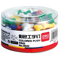 deli 得力 0042 彩色工字钉
