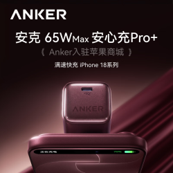 安克 65W 氮化镓充电器 Type-C接口 白色