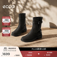 ecco 231383 中跟厚底 黑色 37码 女靴