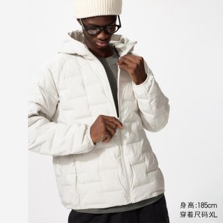 移动端：PUFFTECH空气棉服连帽外套优衣库男装女装夹克478268