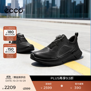ecco BIOM 2.2运动鞋男 25年夏季休闲鞋软底舒适男鞋 健步830864 黑色83086401001 39 (245mm)