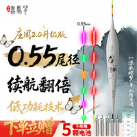 喜马罗 庄周二代0.55mm超续航LED电子夜光漂高灵敏咬变色鲫鲤鱼漂 0.55mm/ LZ02 铅约1.8g
