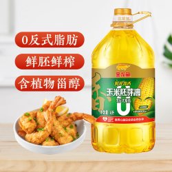 金龙鱼 玉米油鲜榨甜香玉米胚芽油4L非转基因食用油家用大桶官方