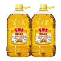 鲁花 淘淘飘香花生油6.08L*2桶压榨食用油厨房
