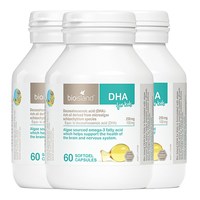 佰澳朗德 bioisland/佰澳朗德DHA藻油胶囊6个月以上婴儿儿童60粒*3瓶