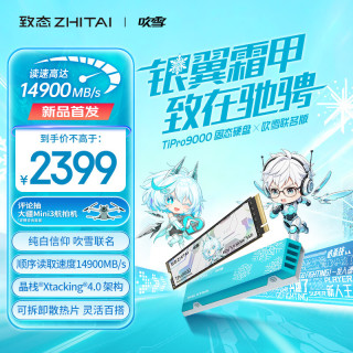 致态 长江存储 2TB SSD固态硬盘 NVMe M.2接口 TiPro9000 系列 (PCIe 5.0 产品) 吹雪联名版