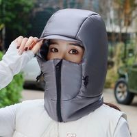 防风雷锋帽女冬天户外骑电动车保暖神器东北零下防寒帽加厚棉帽男