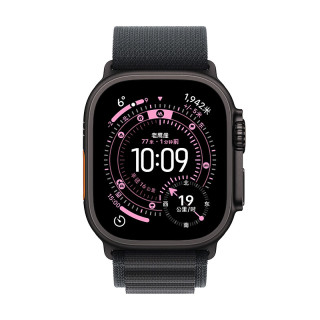 苹果 Watch Ultra 3 智能手表 GPS+蜂窝版 49mm 黑色钛金属表壳 黑色高山回环式表带 M