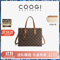 COOGI 咖啡色大包女士单肩包