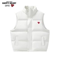 移动端：CHARLES JANG'S HAPPY HEART 无袖马甲女2026秋冬季爱心加厚保暖棉衣坎肩运动外套