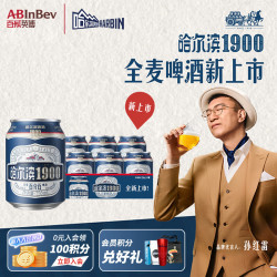 哈尔滨啤酒 1900全麦啤酒 255ml  255mL 6罐 非原箱