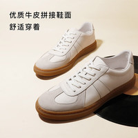 百丽 舒适牛皮休闲德训鞋52022CM2A（第二件半价）